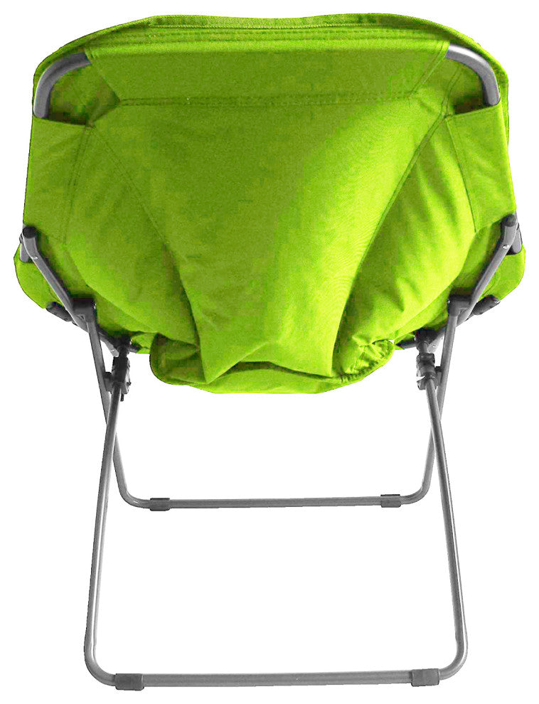 Zenithen Hexagon Folding Dish Chair for Dorms and Living Rooms, Lime Green, Pack