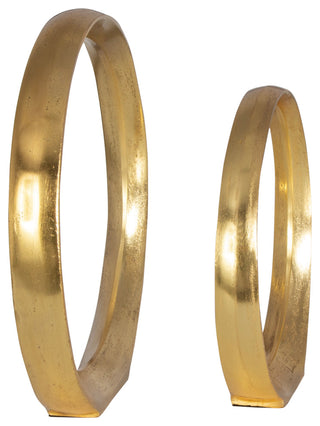 Uttermost Jimena Gold Ring Sculptures Set/2