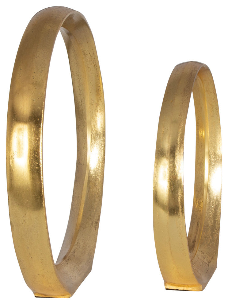 Uttermost Jimena Gold Ring Sculptures Set/2