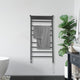 Ancona Piazzo OBT 8-Bar Towel Warmer, On-Board Timer, Matte Black