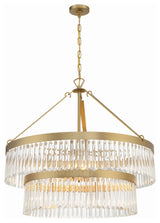 Crystorama Emory 9 Light Modern Gold Chandelier