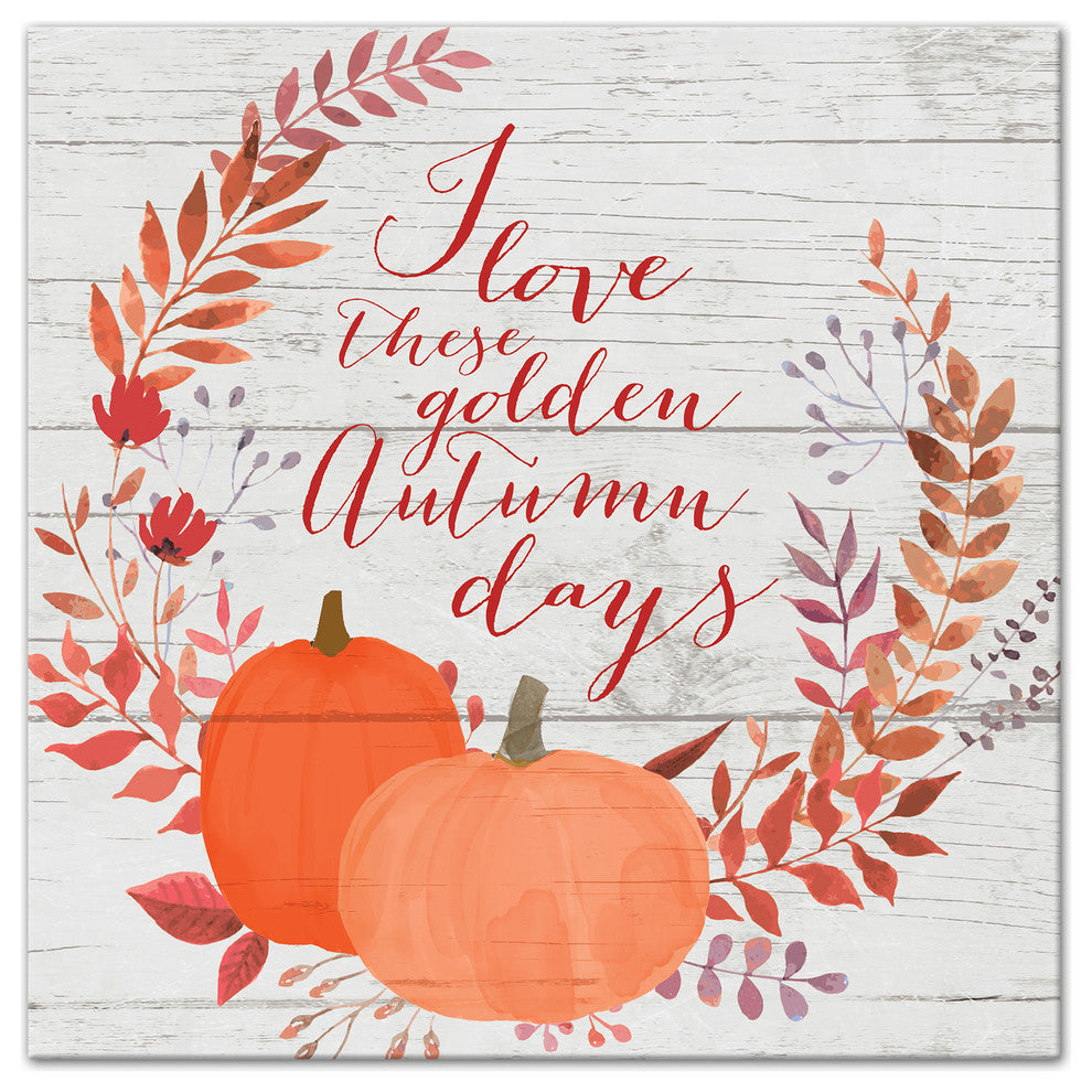 Golden Autumn Days Print on Canvas