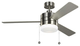 Generation Lighting Syrus 52" Ceiling Fan Brushed Steel