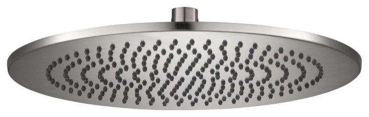 Isenberg HSB.12R - 12" Solid Brass Rain Showerhead - Round, Brushed Nickel