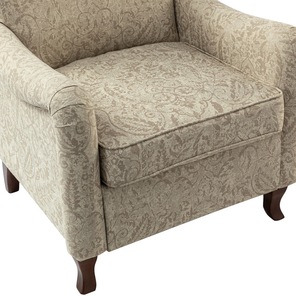 Nicola Contemporary Armchair, Set of 2, Beige
