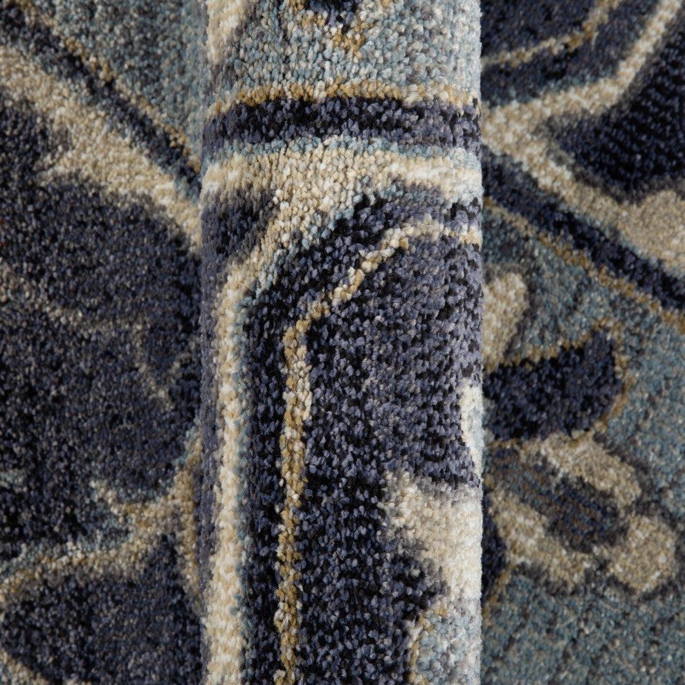 Jordan Eva Runner, Purple, 2'7" x 10", Medallion