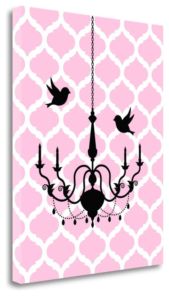 "Chandelier Birds" By Tamara Robinson, Giclee Print on Gallery Wrap Canvas