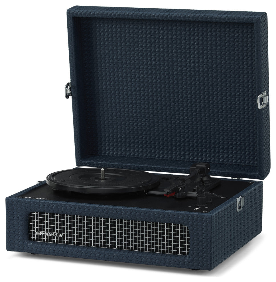 Voyager Bluetooth Vinyl Record Player, Dark Navy