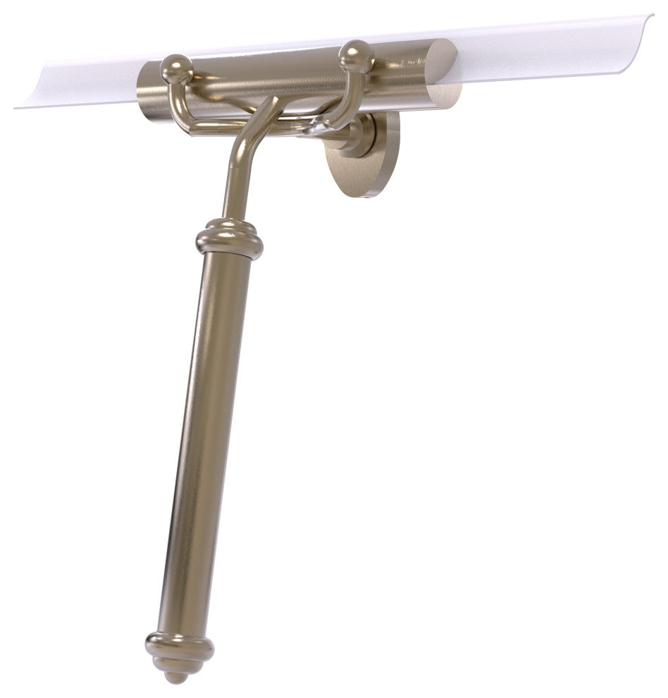 Shower Squeegee with Smooth Handle, Antique Pewter