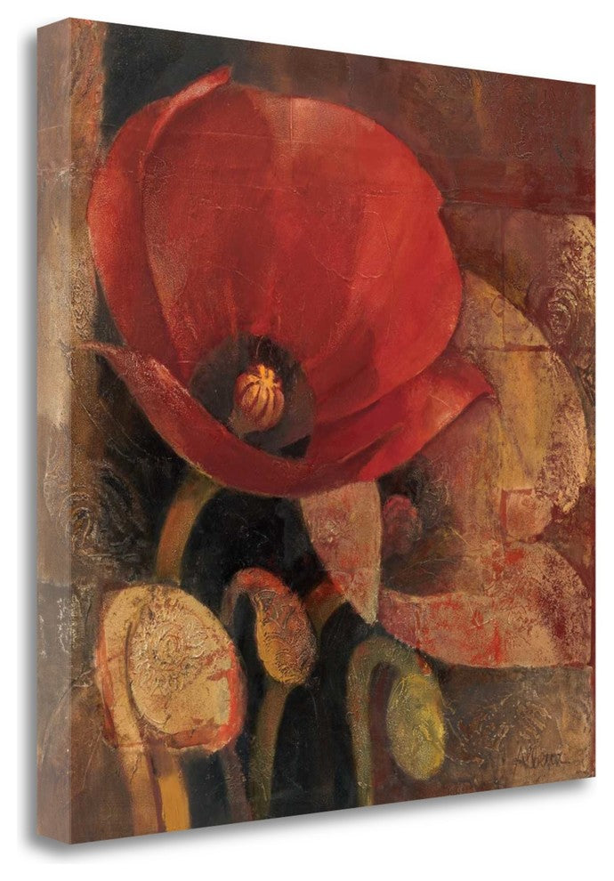 "Poppy Reflection" By Albena Hristova, Giclee Print on Gallery Wrap Canvas