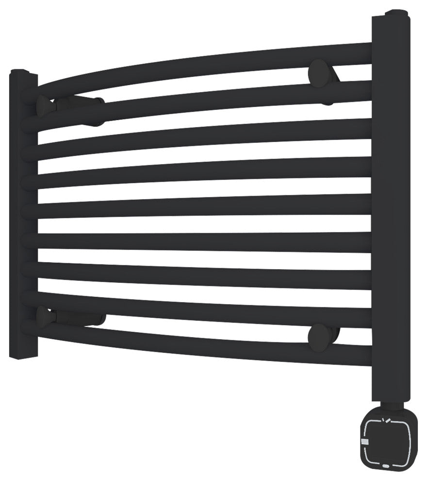 HEATGENE Smart Towel Warmer With Timer and Temperature Control, Matt Black