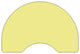 48''Wx72''L Kidney Yellow Thermal Laminate Activity Table