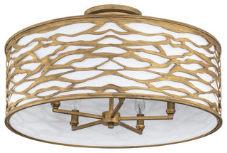 Kato 5-Lt Convertible Semi-Flush/Pendant - Havana Gold