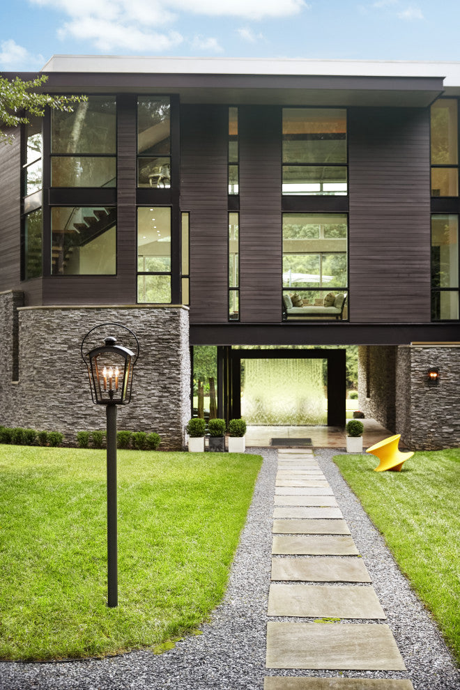 Hinkley Yale Large Wall Mount Lantern, Black