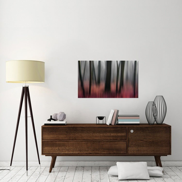 "Red Wood" Stretched Canvas Giclee by Gilbert Claes, 40x25"