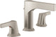 Delta Zura Two Handle Widespread Bathroom Faucet, Stainless, 3574-SSMPU-DST