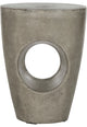 Aishi Concrete Accent Table - Dark Grey