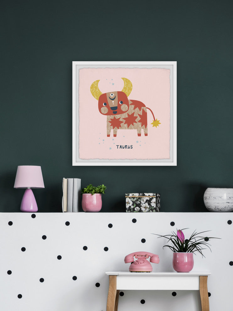 "Taurus" Framed Painting Print, 18x18