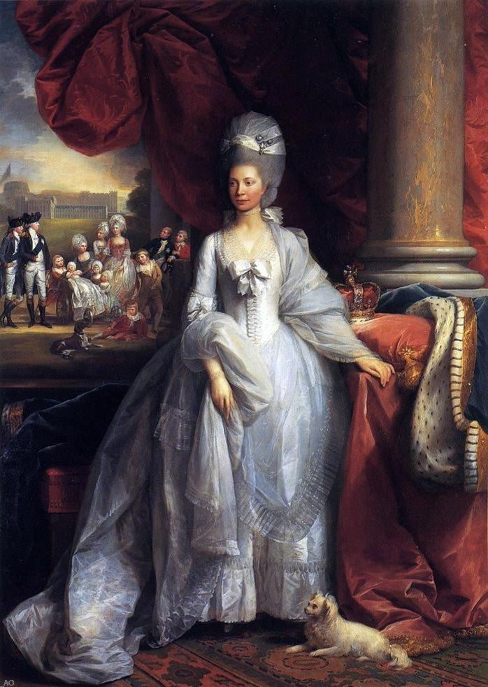 Benjamin West Queen Charlotte, 18"x27" Wall Decal Print