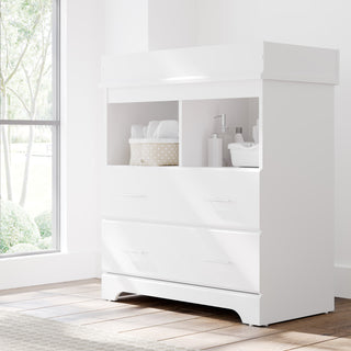Storkcraft Brookside 2 Drawer Changing Chest, White