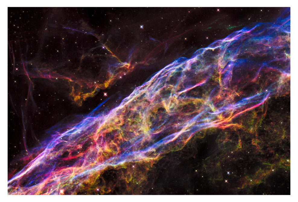 "Veil Nebula - NGC 6960 - Cygnus Loop " Digital Paper Print by NASA, 32"x22"