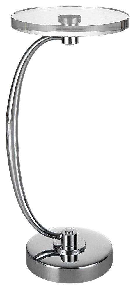 Uttermost Waveney Drink Table 25144, Nickel