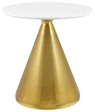 Tupelo 28" Dining Table, Gold White