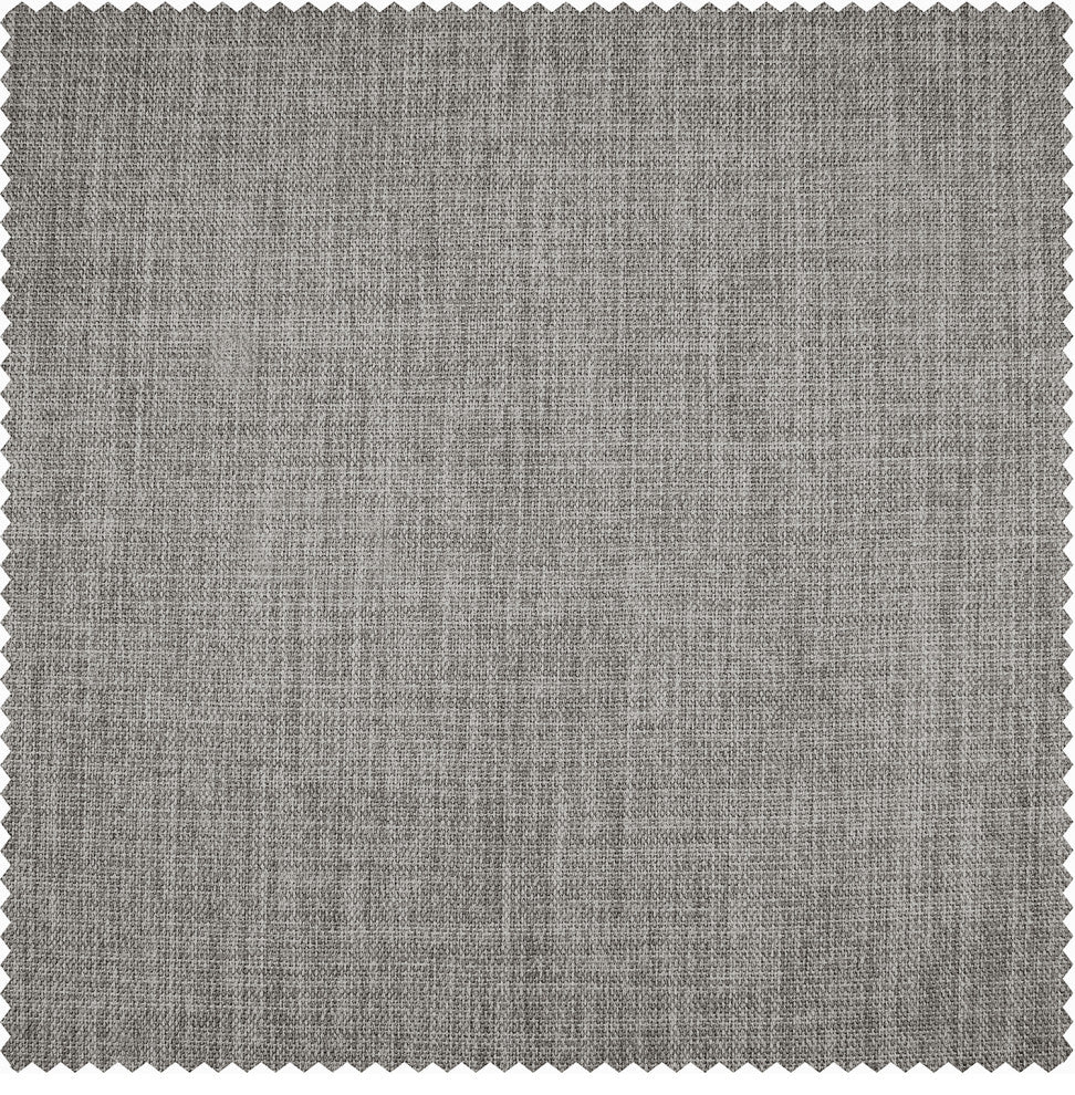 Faux Linen Darkening Curtain Single Panel, Clay, 50"x120"