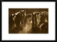 Horse Herd At Annual Round-Up, Backlit, Ecuador, Sepia, 24"x18"