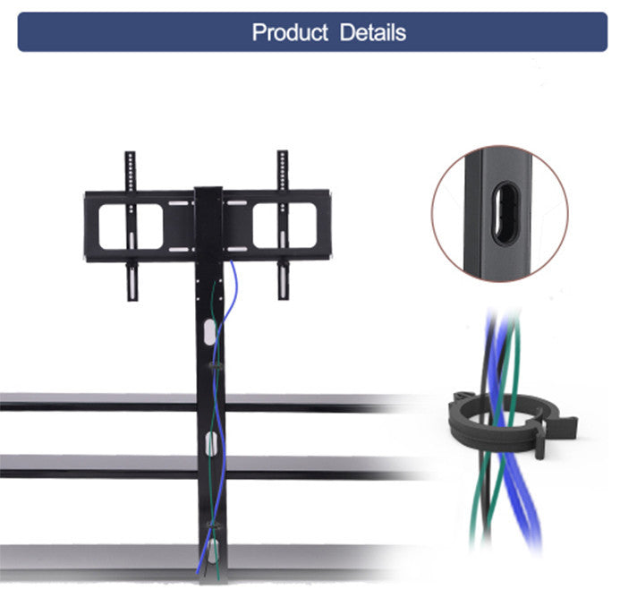Universal Tempered Glass metal frame TV stand with 3 layer