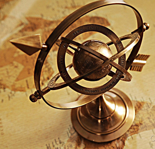 Brass Armillary 8 inches