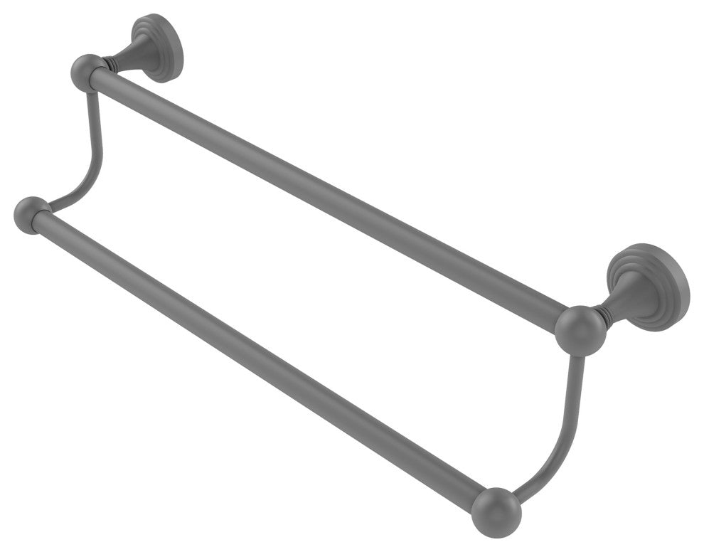 Sag Harbor 24" Double Towel Bar, Matte Gray