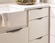 Amerock Aloft Cabinet Edge Pull, Black Chrome, 4-3/16" Center-to-Center