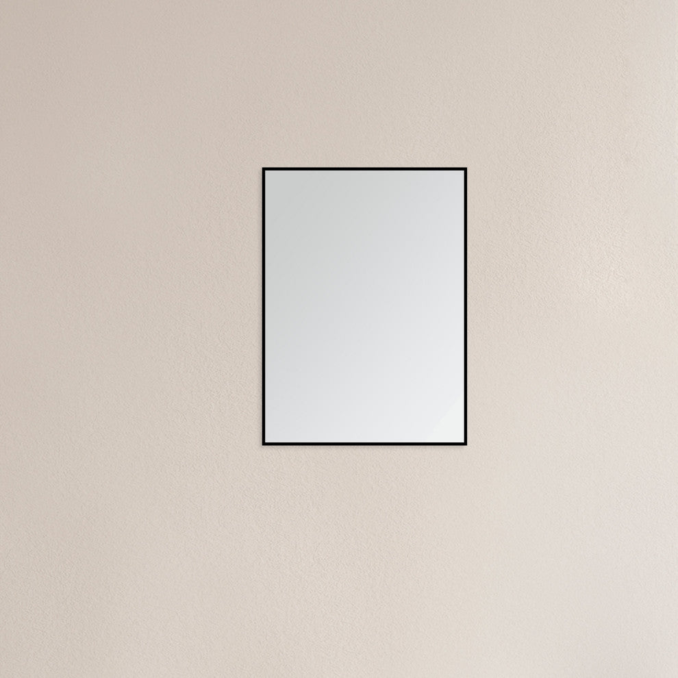 Mattox Mirror, Black, 24"w X 32"h X 1"d
