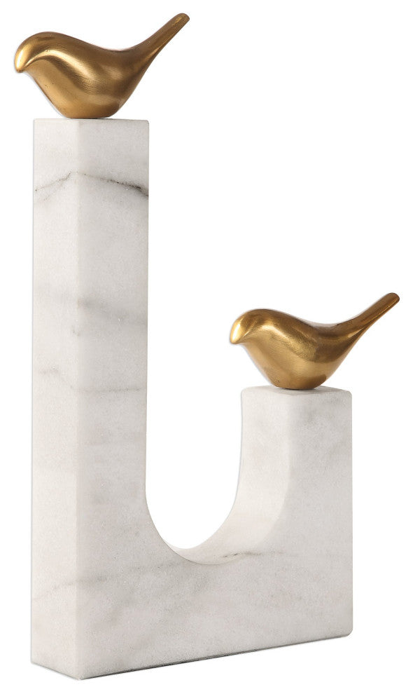 Uttermost Songbirds Brass Sculpture