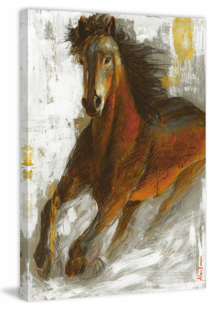 "Wild Fire" Painting Print on Wrapped Canvas, 12x18