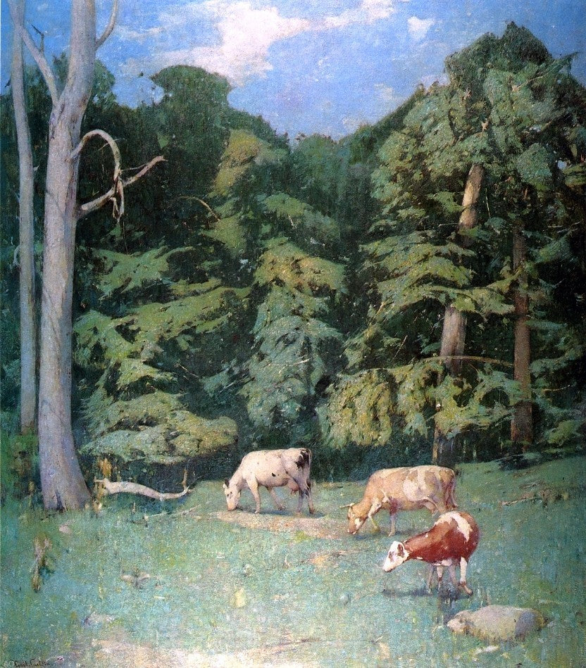 Emil Carlsen Wood Pasture - 20" x 25" Premium Canvas Print