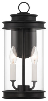 Englewood 2-Light Outdoor Wall Lantern, Matte Black
