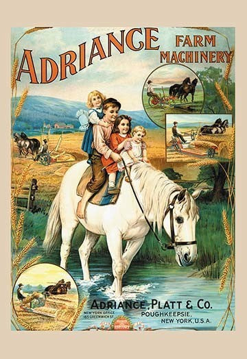 Adriance Farm Machinery - Gallery Wrapped Canvas Art 28" x 42"