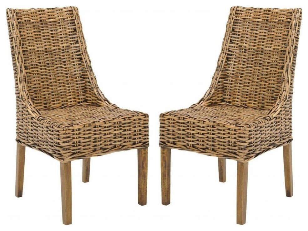 Safavieh Suncoast Arm Chairs, Set of 2, Brown