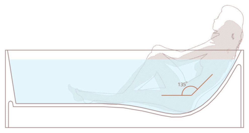 Badeloft Modern, Body Forming, Stone Resin, Freestanding Bathtub, Matte White