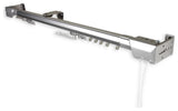 Heavy Duty Traverse Rod, Center Open, Silver, 30-48"