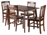 Shaye 5-PC Set Dining Table w/ Slat Back Chairs
