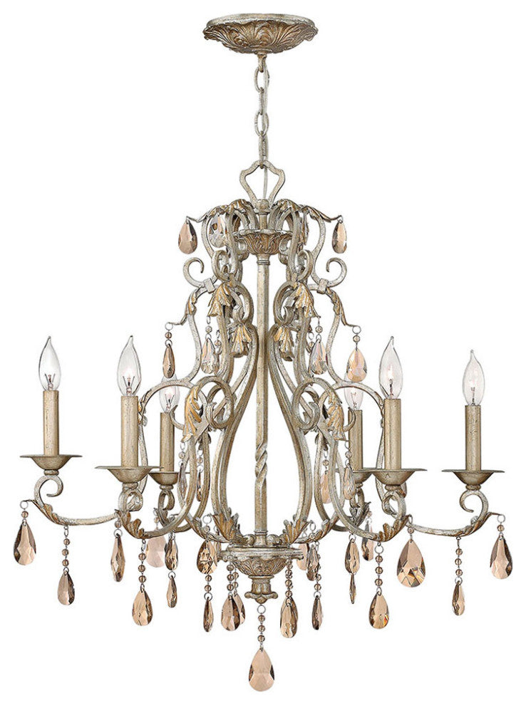 Hinkley Carlton Medium Single Tier, Silver Leaf
