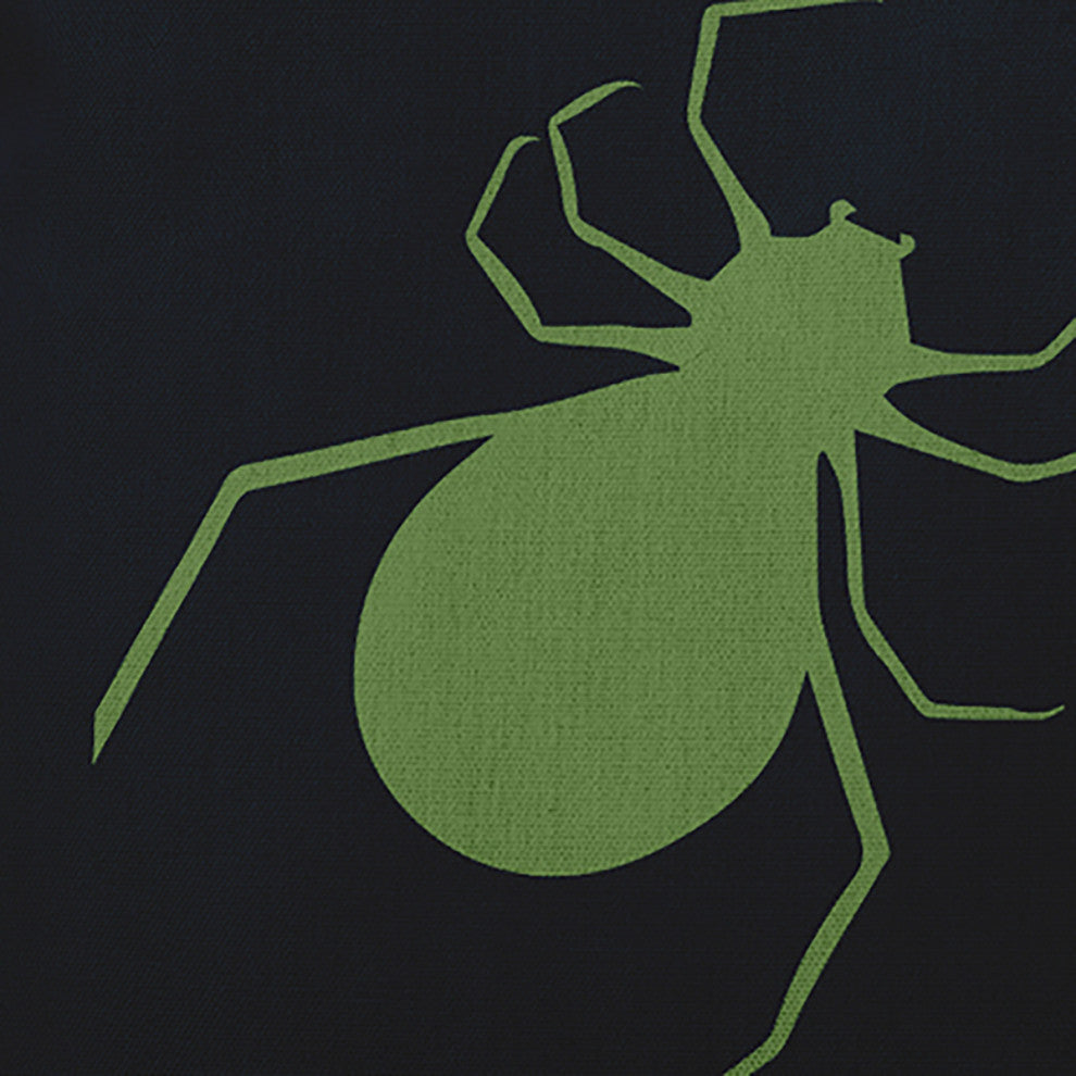 Halloween Spiders Accent Pillow, Scallion, 18"x18"