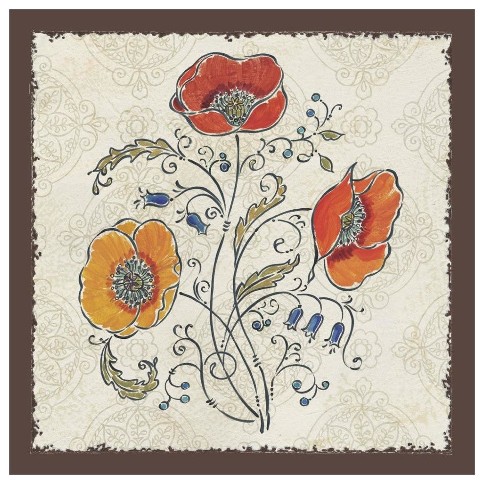 "Mediterranean Flair I" Digital Paper Print by Daphne Brissonnet, 42"x42"