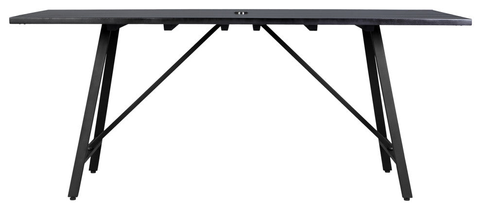 Koala Shasta 5-Piece Dining Set, Dark Eucalyptus And Metal With Black Rope