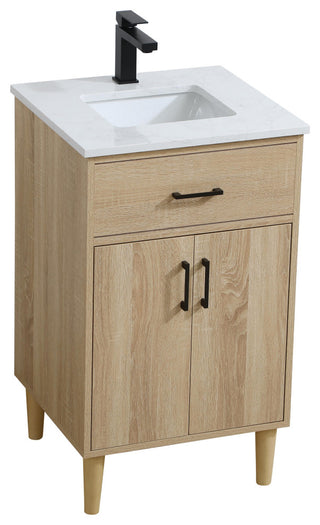 Home Living 20" Single Bathroom Vanity, Mango Wood
