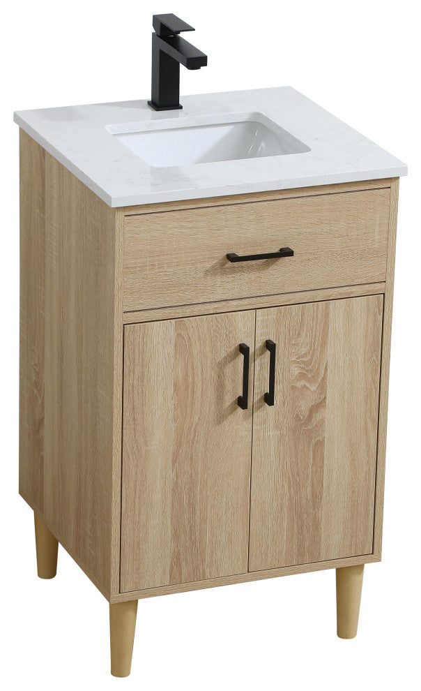 Home Living 20" Single Bathroom Vanity, Mango Wood