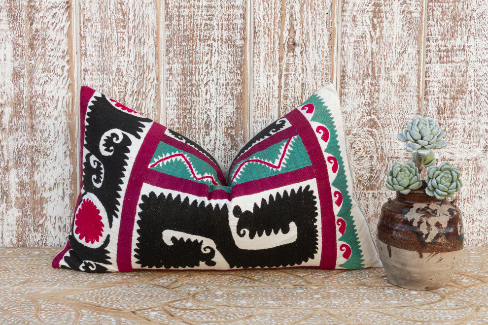 Anora Gul Suzani Lumbar Pillow